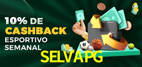 10% de bônus de cashback na SELVAPG